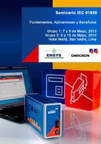 Evento Omicron-Ensys - 7 al 10 Mayo 2013 - Seminario IEC 61850